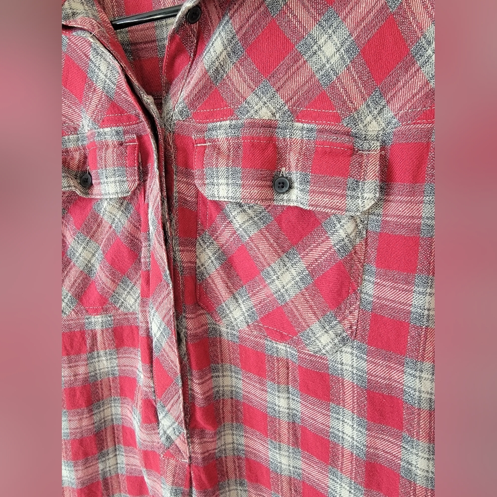 Madewell Plaid 3/4 Button Up Daywalk Shirt Dress Size Xxs - Picture 4 of 8